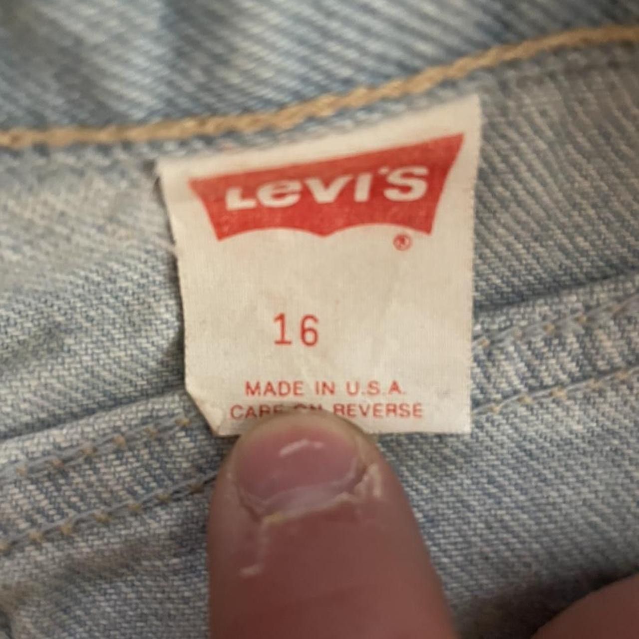 Levi's Vintage 80’s Levi’s Denim High Rise Jeans Size 38" / US 16 / IT 52 - 4 Thumbnail