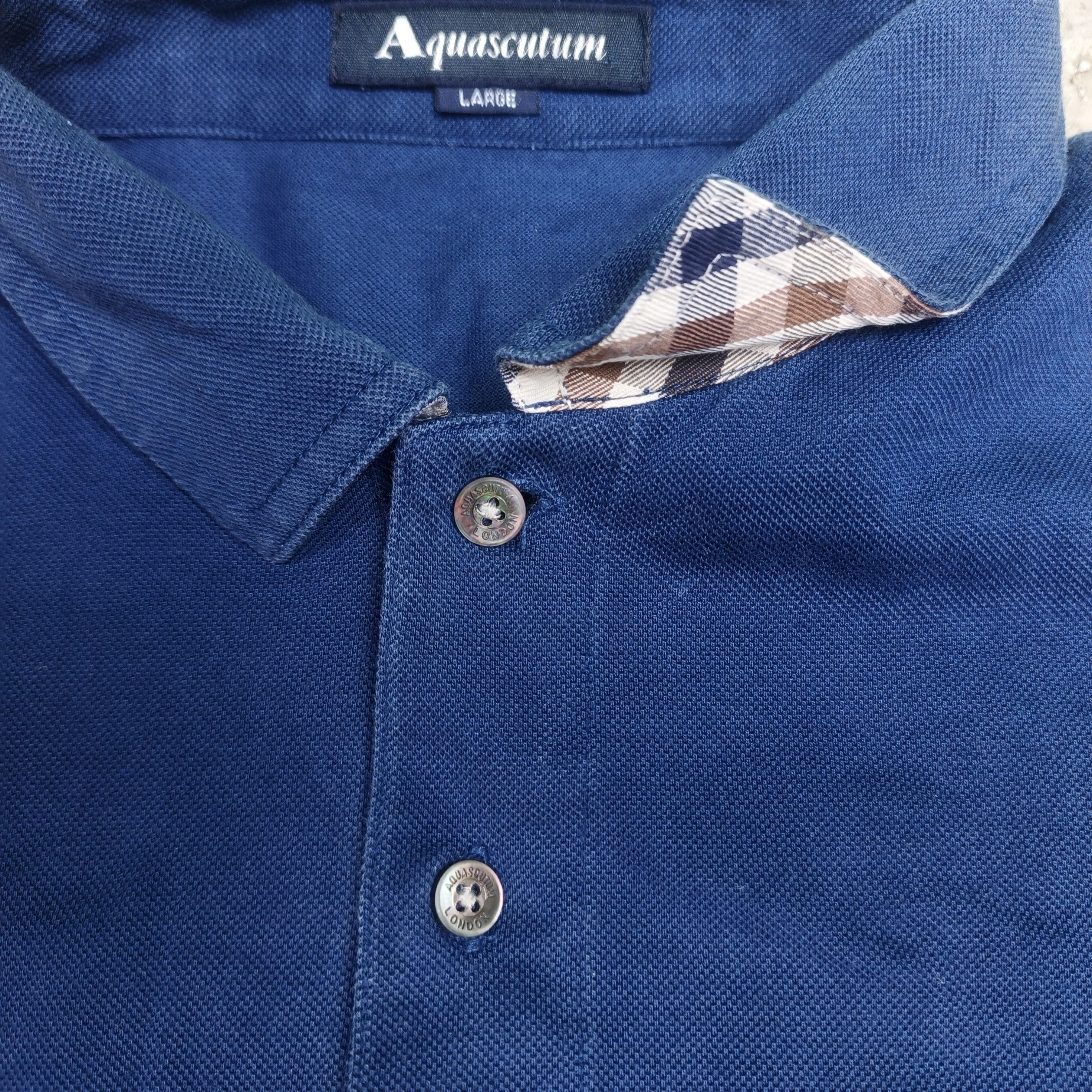 Aquascutum Aquascutum poloshirt vintage Size US L / EU 52-54 / 3 - 3 Thumbnail