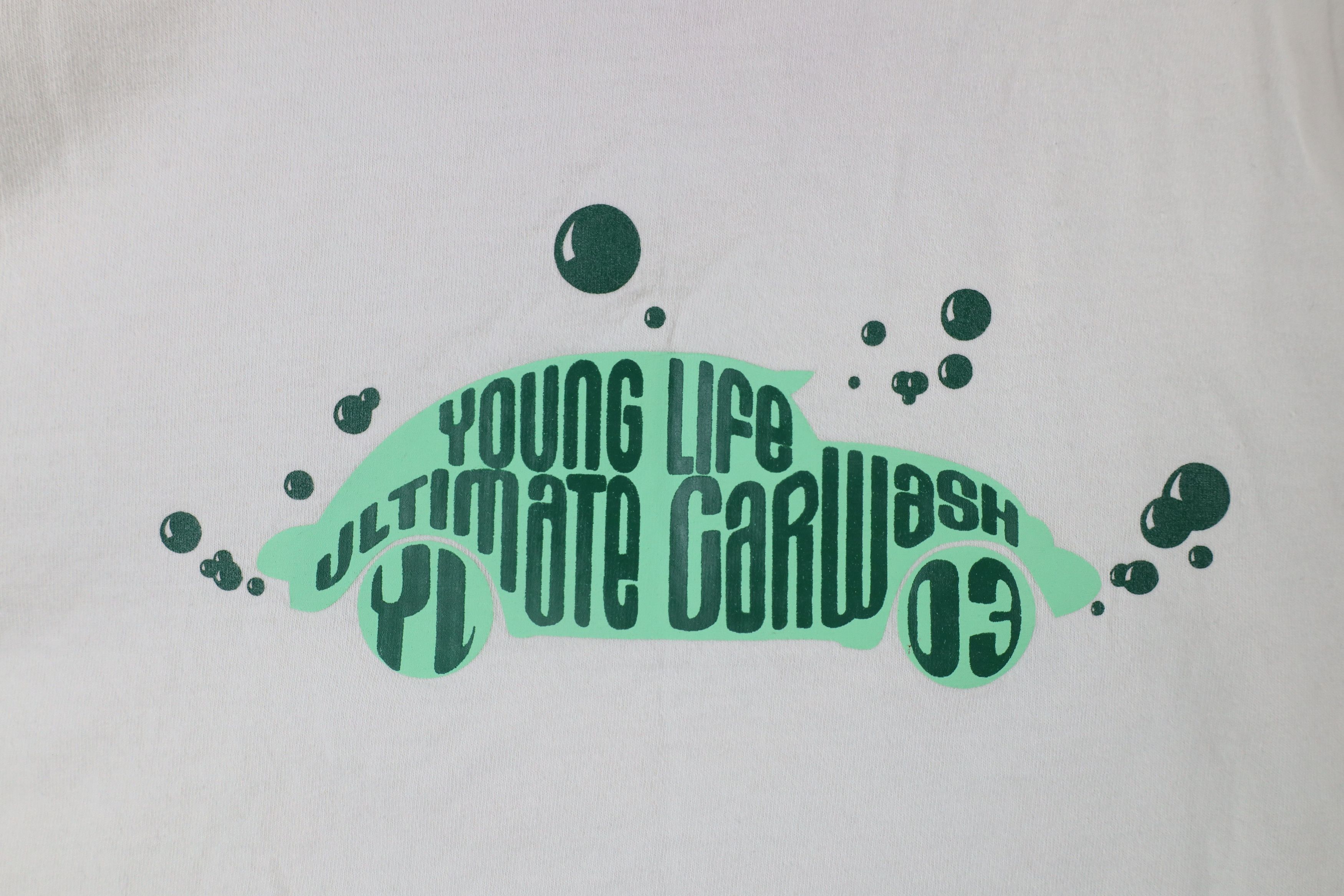 Vintage Vintage Y2K 2003 Car Wash Short Sleeve T-Shirt White Size US XL / EU 56 / 4 - 7 Thumbnail