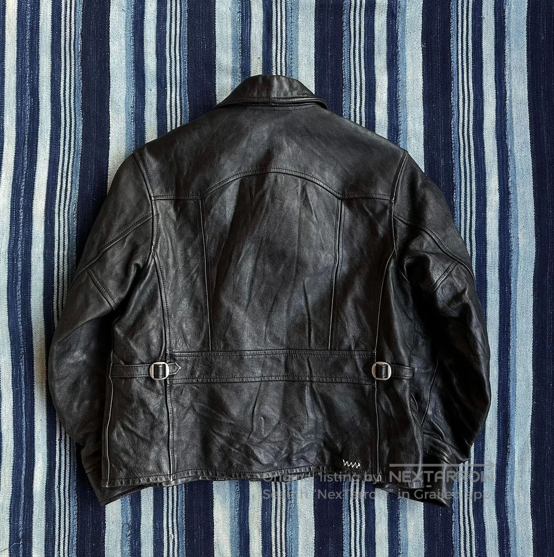 Visvim vintage black leather motorcycle jacket. Size XS / US 0-2 / IT 36-38 - 2 Thumbnail