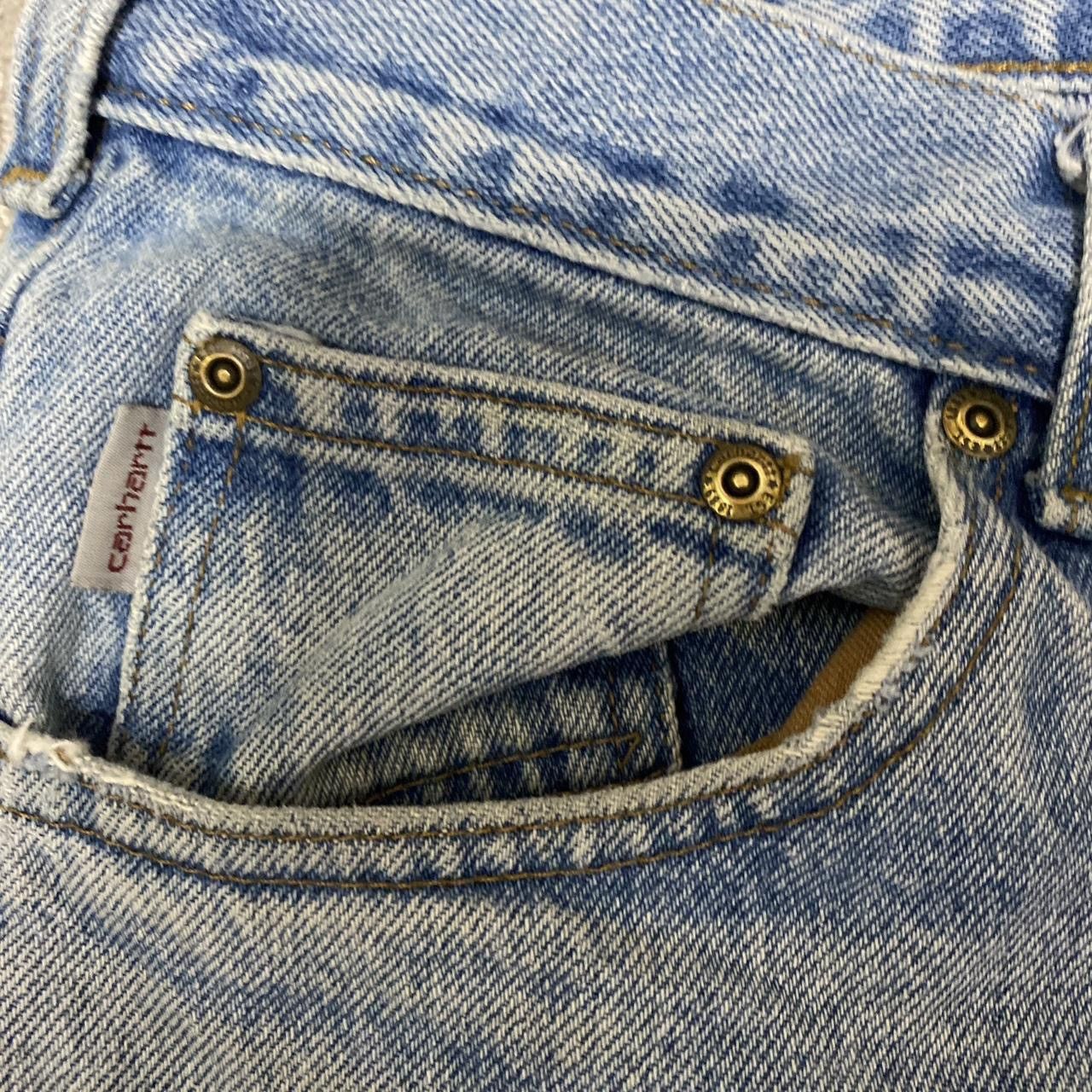 Carhartt Vintage carhartt light washed denim distressed jeans Size US 36 / EU 52 - 5 Thumbnail