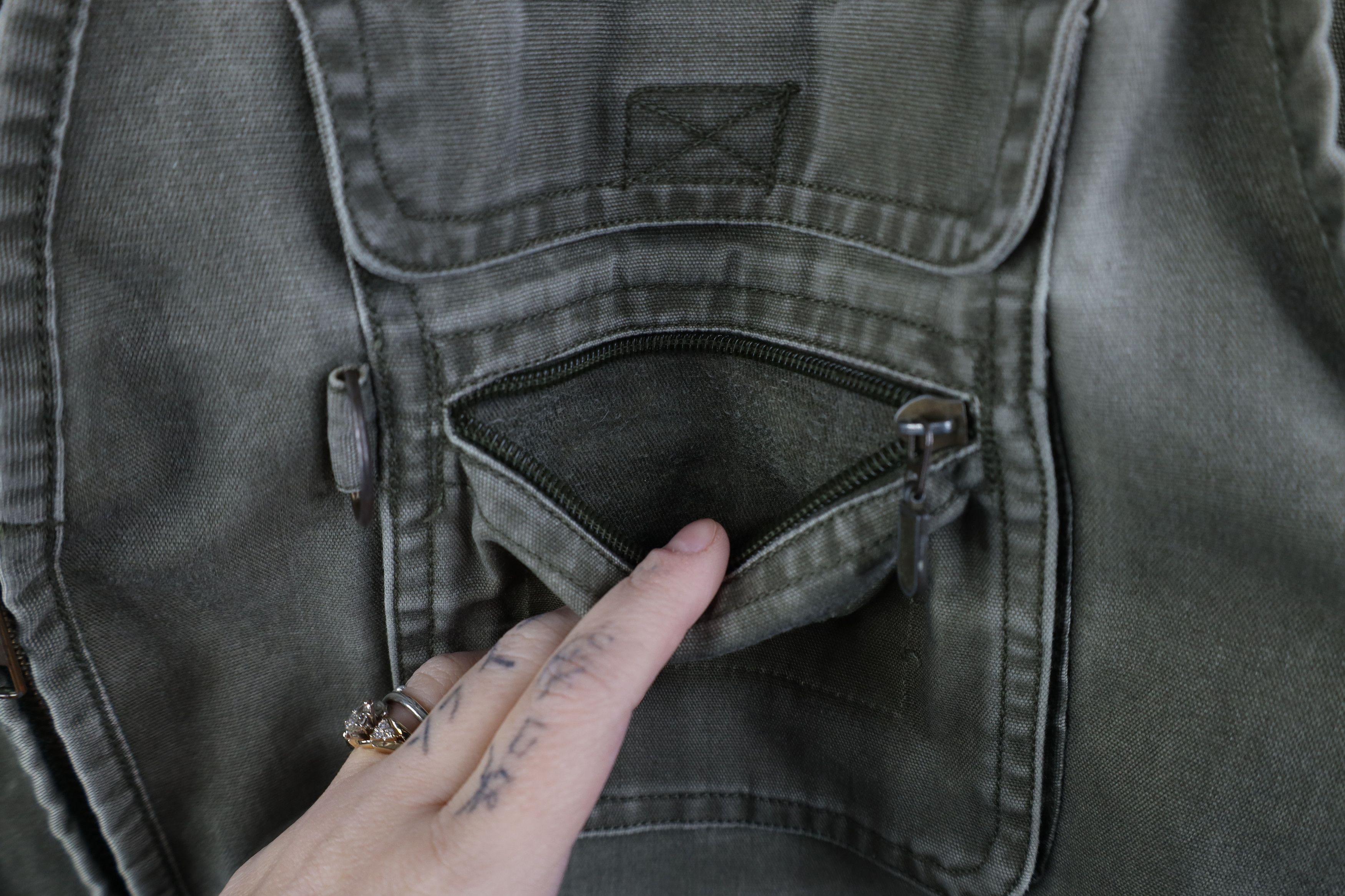 Vintage Vintage 90s Y2K Streetwear Conceal Carry Vest Jacket Size US XXL / EU 58 / 5 - 5 Thumbnail