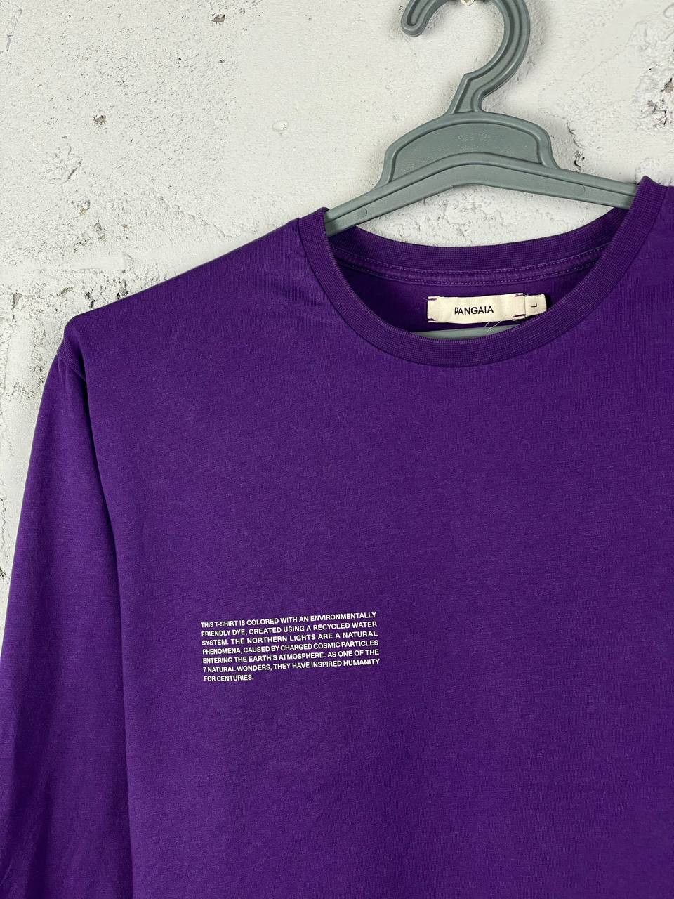 Pangaia Pangaia Organic Cotton Logo L/S T-Shirt Violet Size US L / EU 52-54 / 3 - 1 Thumbnail