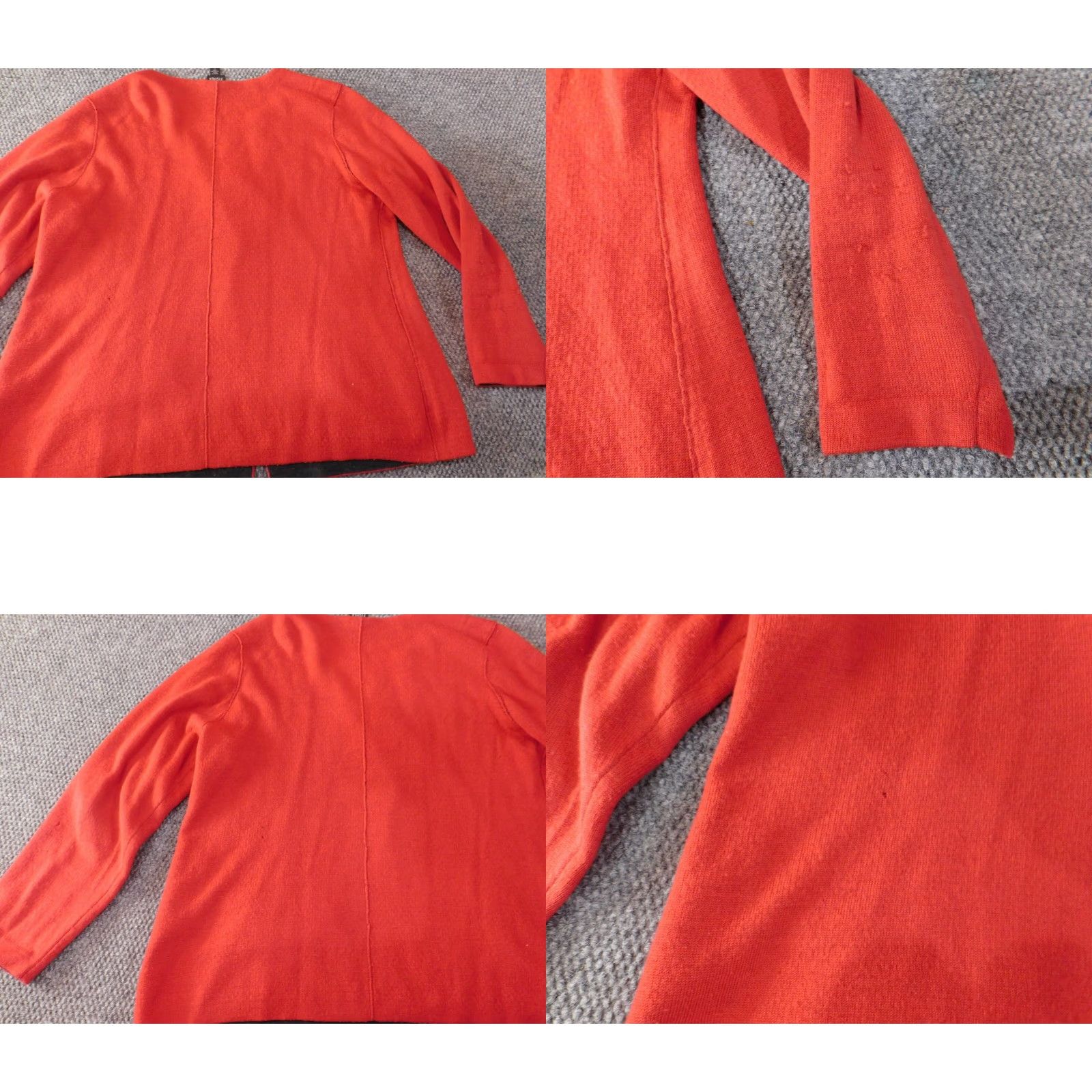 Eileen Fisher Eileen Fisher Sweater Cardigan Womens Large Red Wool Knit Button Open Round Neck Long Sleeve Raglan Stretch Vintage No (adjust if necessary) Size L / US 10 / IT 46 - 9 Thumbnail