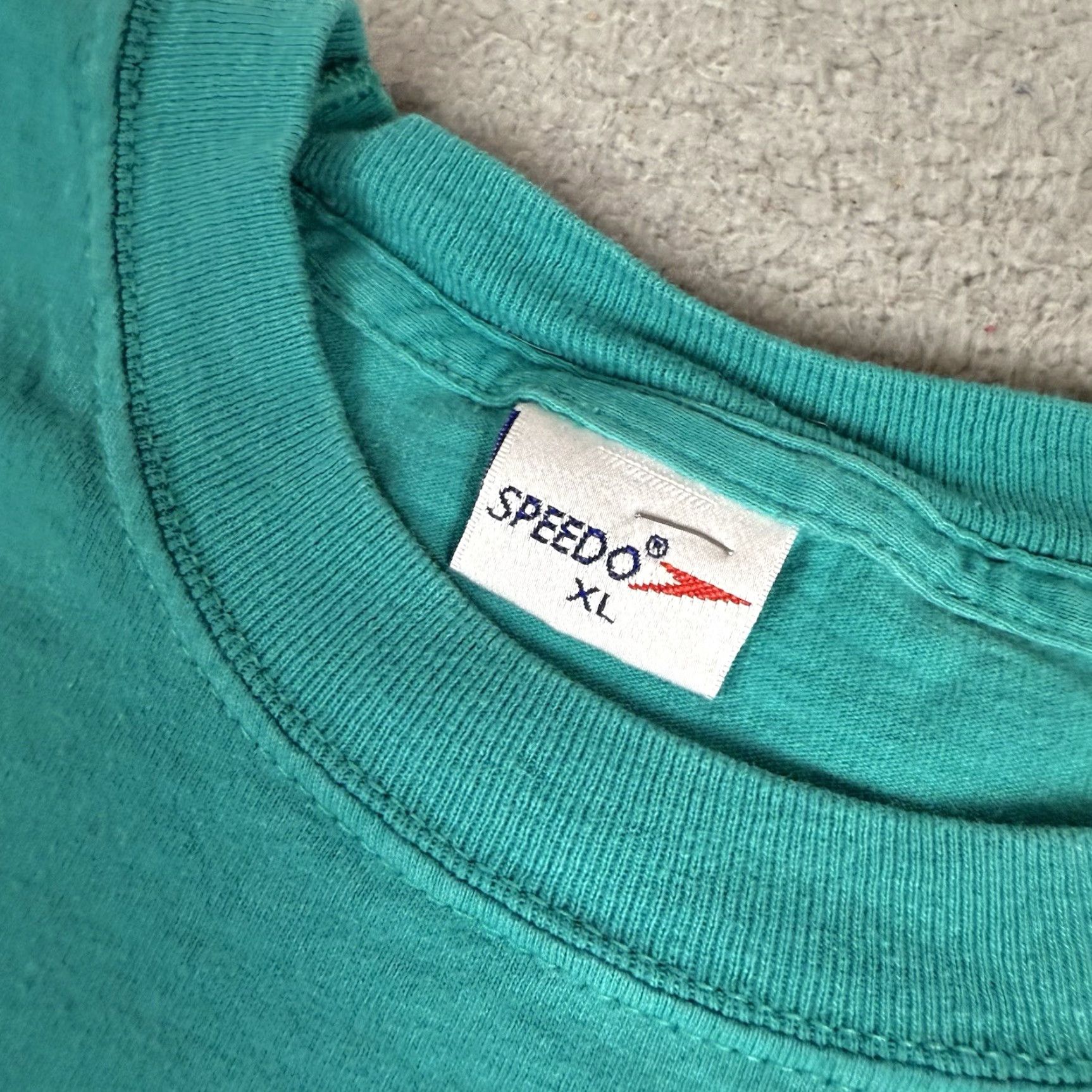Speedo VINTAGE Speedo Shirt Adult XL Green Womens 90s Beach Sports Open Distressed Size XL / US 12-14 / IT 48-50 - 5 Thumbnail