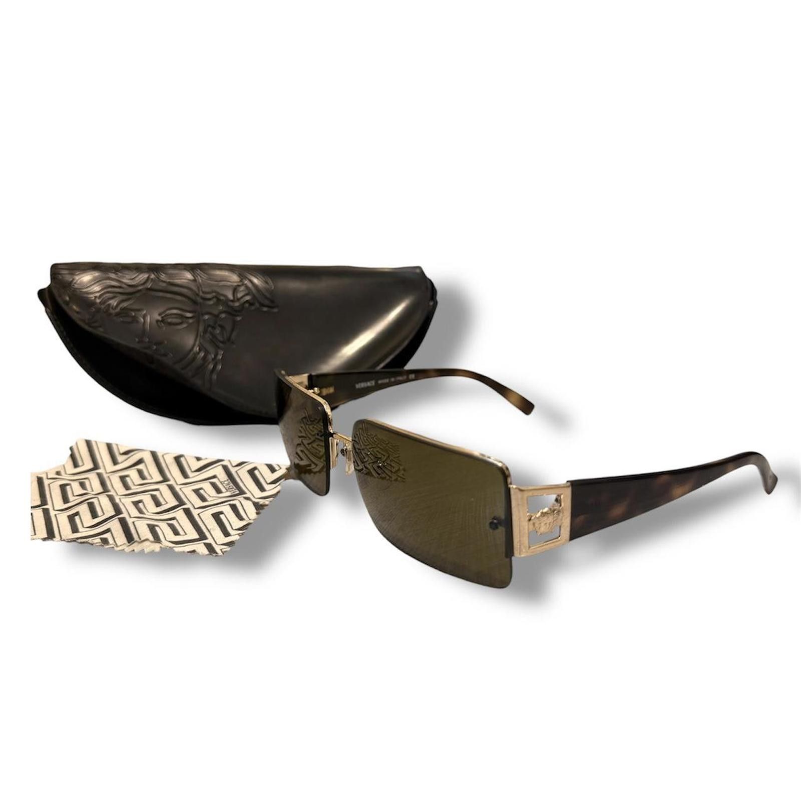 Versace Versace authentic rimless logo vintage sunglasses Size ONE SIZE - 1 Thumbnail