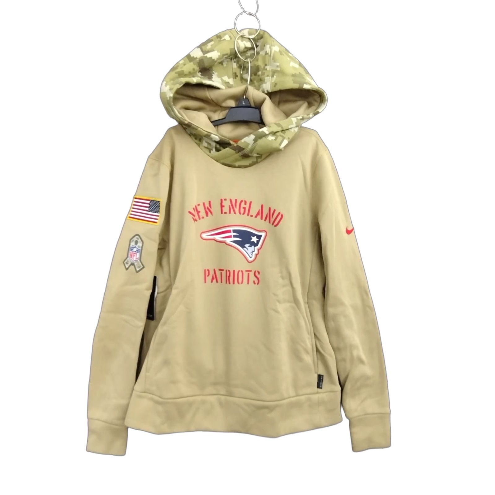 Nike VINTAGE? New England Patriots Nike 2019 Salute To Service Therma Pullover Hoodie Sz S Size US S / EU 44-46 / 1 - 1 Thumbnail