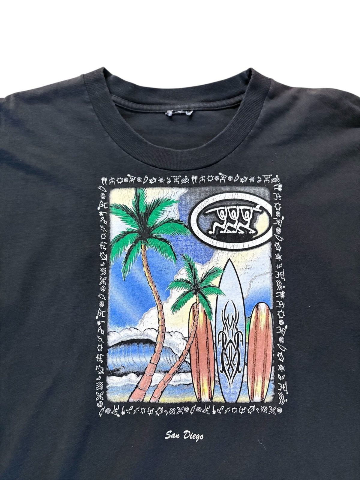 Vintage 90’s San Diego Surf Beach Graphic Tee Shirt Size US XXL / EU 58 / 5 - 1 Thumbnail