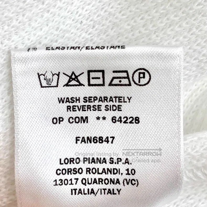 Loro Piana Loro Piana White Cotton Polo Neck Short Sleeve T-Shirt Size S / US 4 / IT 40 - 7 Thumbnail