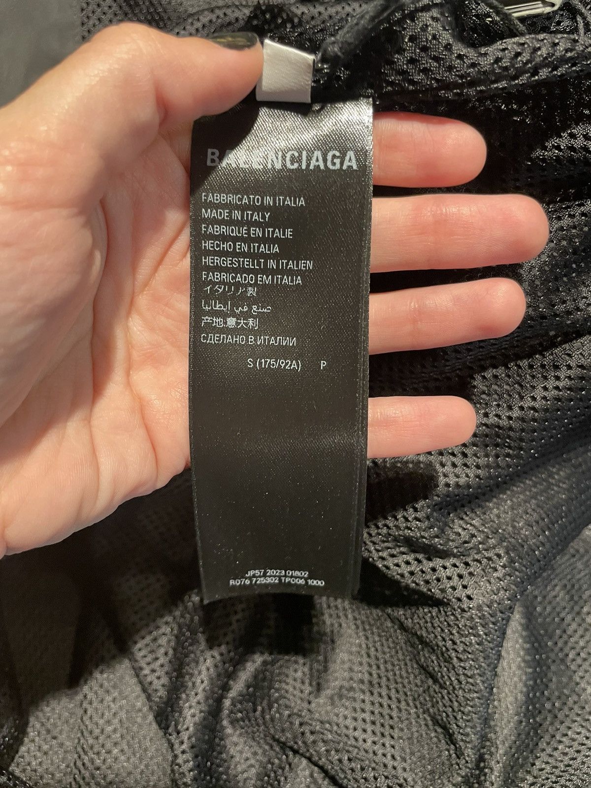 Balenciaga Zip-Up Jacket in black light technical micro faille Size US S / EU 44-46 / 1 - 8 Thumbnail