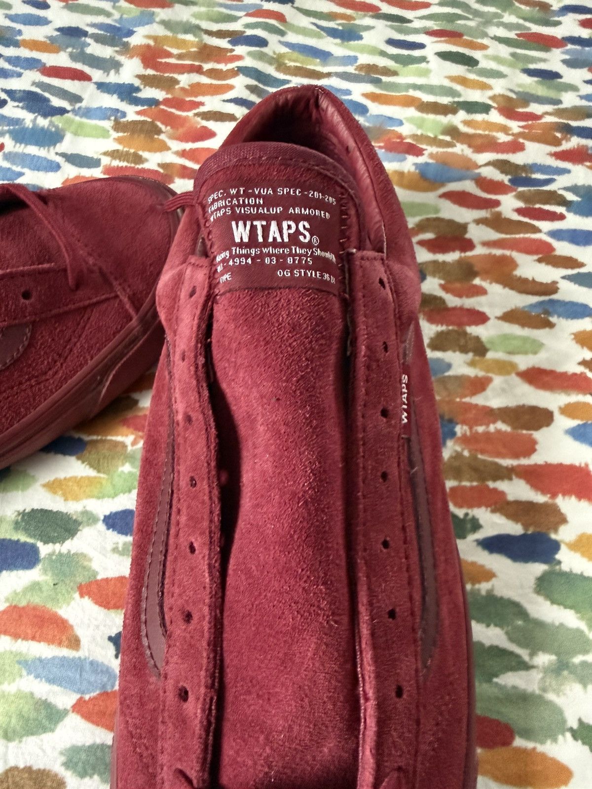 Vans × Wtaps WTAPS x Vans Old Skool Burgundy Suede Size 11 – Never Worn Size US 11 / EU 44 - 4 Thumbnail