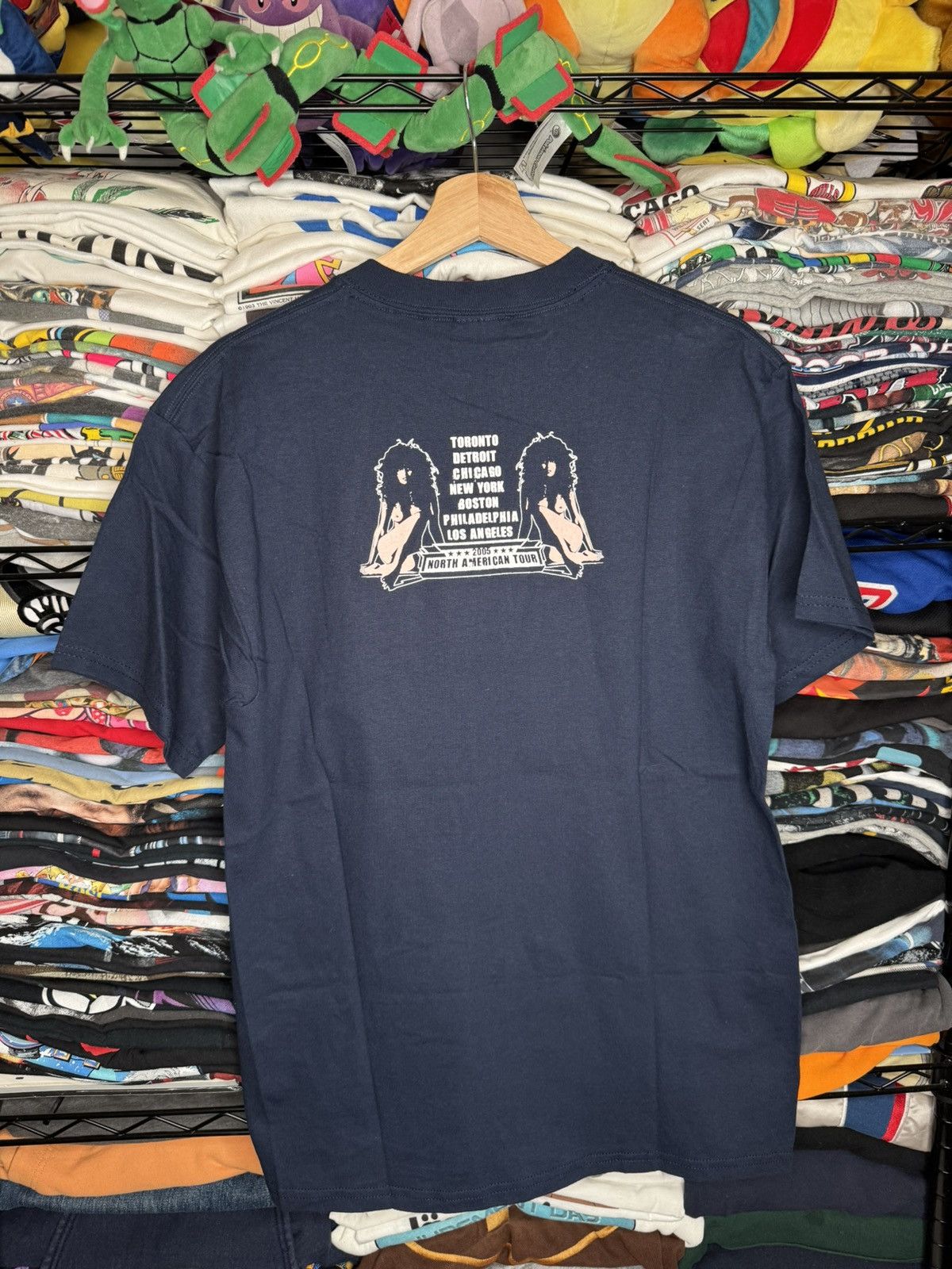 Band Tees Vintage 2005 Oasis North American Tour Band T- Shirt Navy Size US M / EU 48-50 / 2 - 4 Thumbnail
