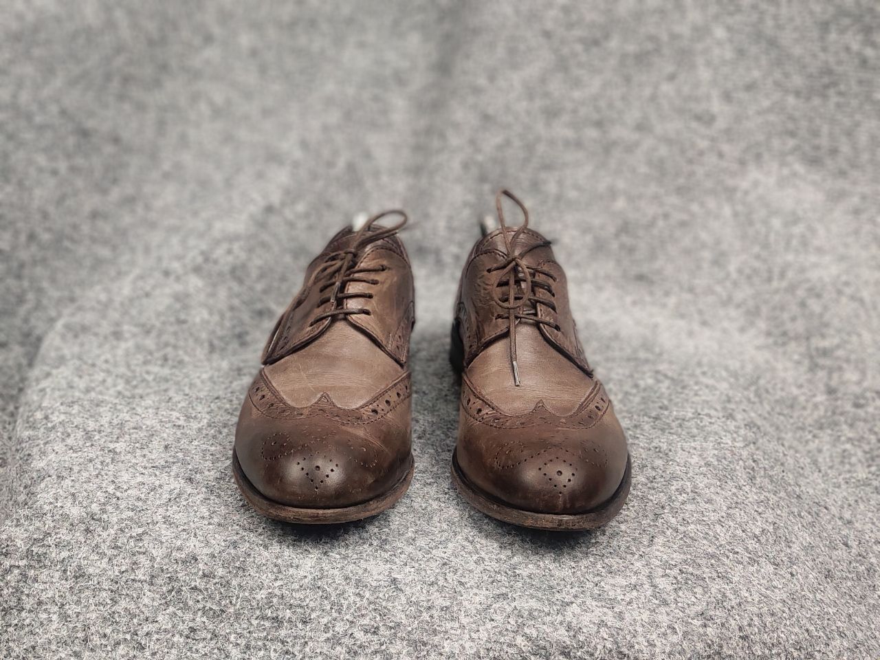 MoMA Moma Italy Design Luxe Oxford Dress Shoes Leather Brown Size US 10 / IT 40 - 5 Thumbnail