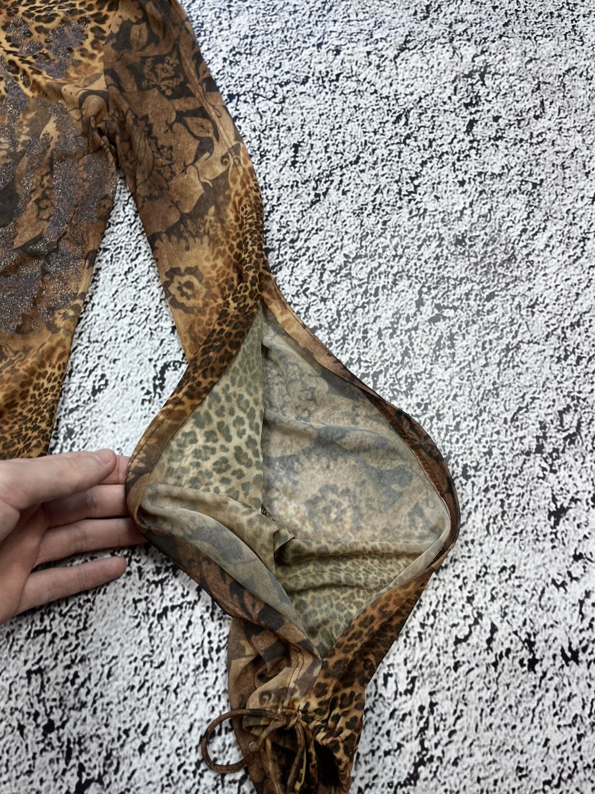 Vintage Vintage Cavalli vibe open sleeves tiger blouse glamour S Size S / US 4 / IT 40 - 5 Thumbnail