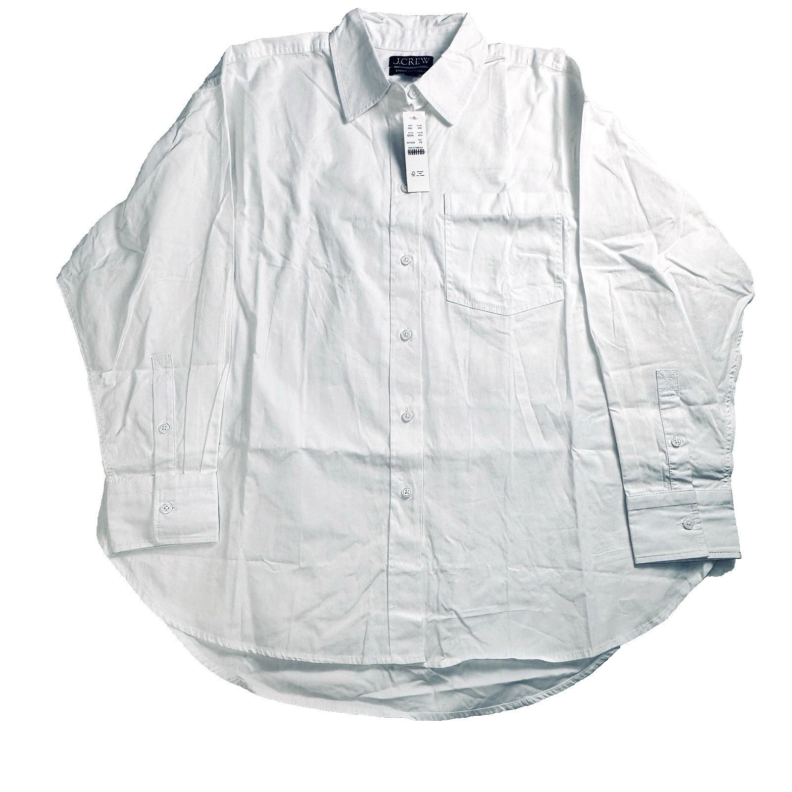 J.Crew J.Crew Petite Étienne oversized shirt L lightweight Oxford Size L / US 10 / IT 46 - 2 Thumbnail