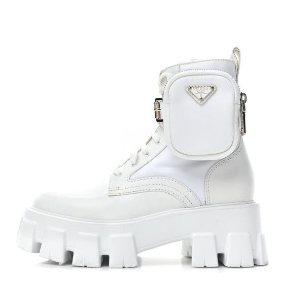 Prada AUTHENTIC White Prada Monolith boots Size US 8 / IT 38 - 2 Thumbnail
