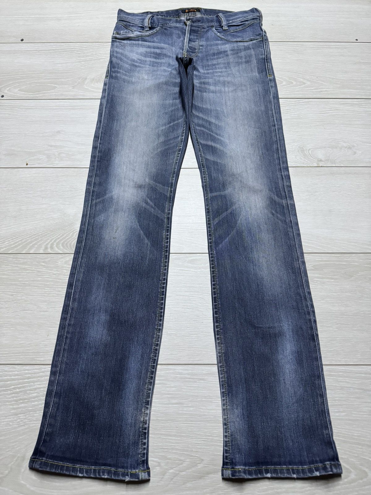 Japanese Brand Vintage Back Number Talon Zip Slim Fit Skinny Jeans Size US 28 / EU 44 - 1 Thumbnail