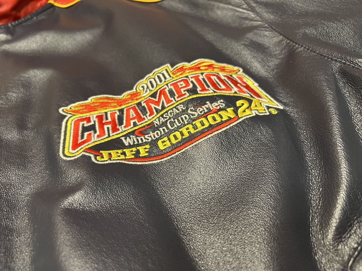 Jeff Hamilton × NASCAR Nascar leather jacket by Jeff Hamilton,Champion Jeff Gordon Size US L / EU 52-54 / 3 - 9 Thumbnail