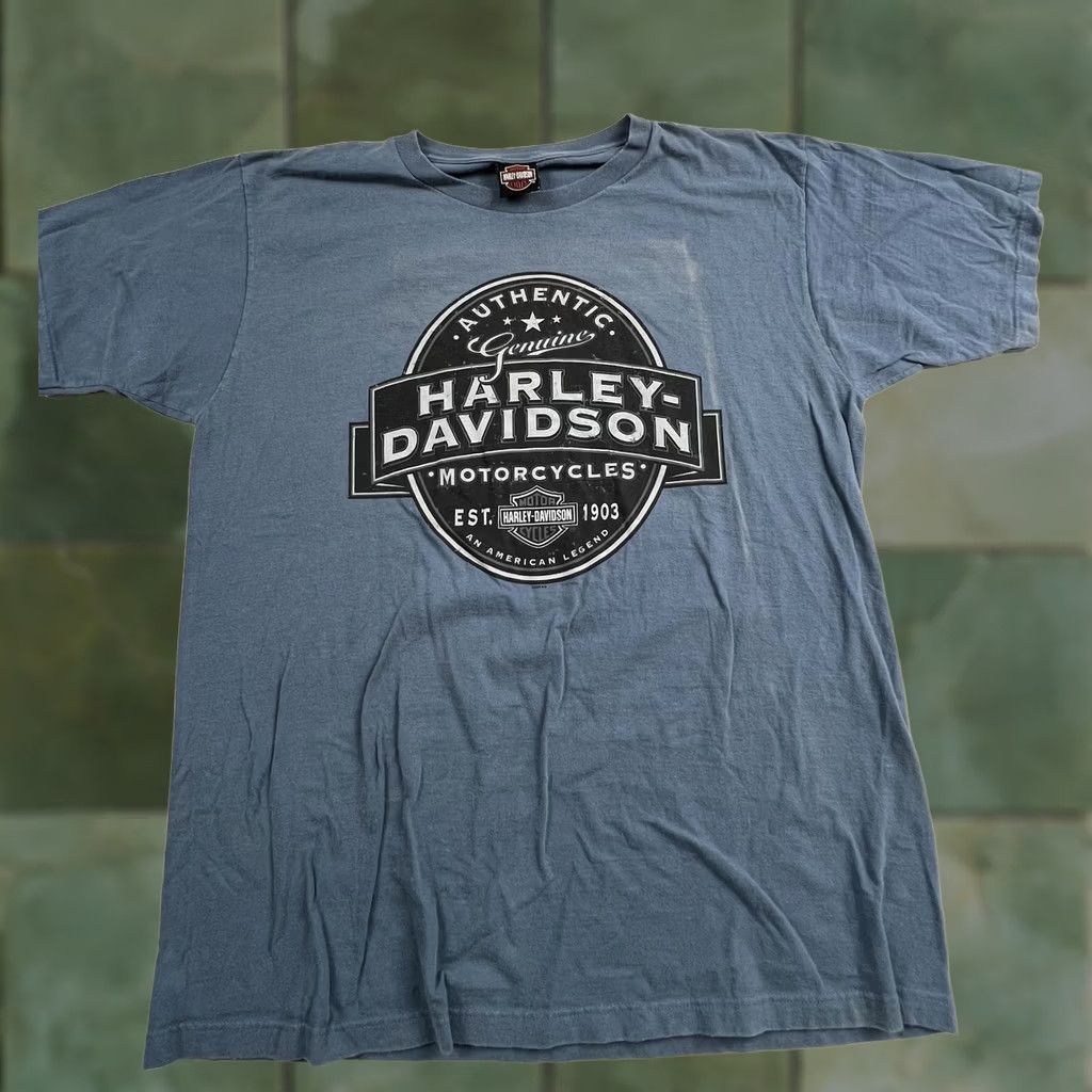 Harley Davidson VINTAGE Harley-Davidson Shirt Mens XL Ghost Town Graphic Tee Waynesville NC USA Size US XL / EU 56 / 4 - 1 Thumbnail