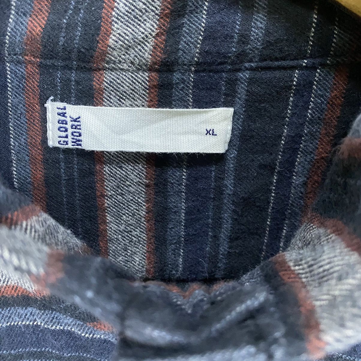 Global Work × Japanese Brand Global Work Stripe cotton jacket button up Size US L / EU 52-54 / 3 - 13 Thumbnail