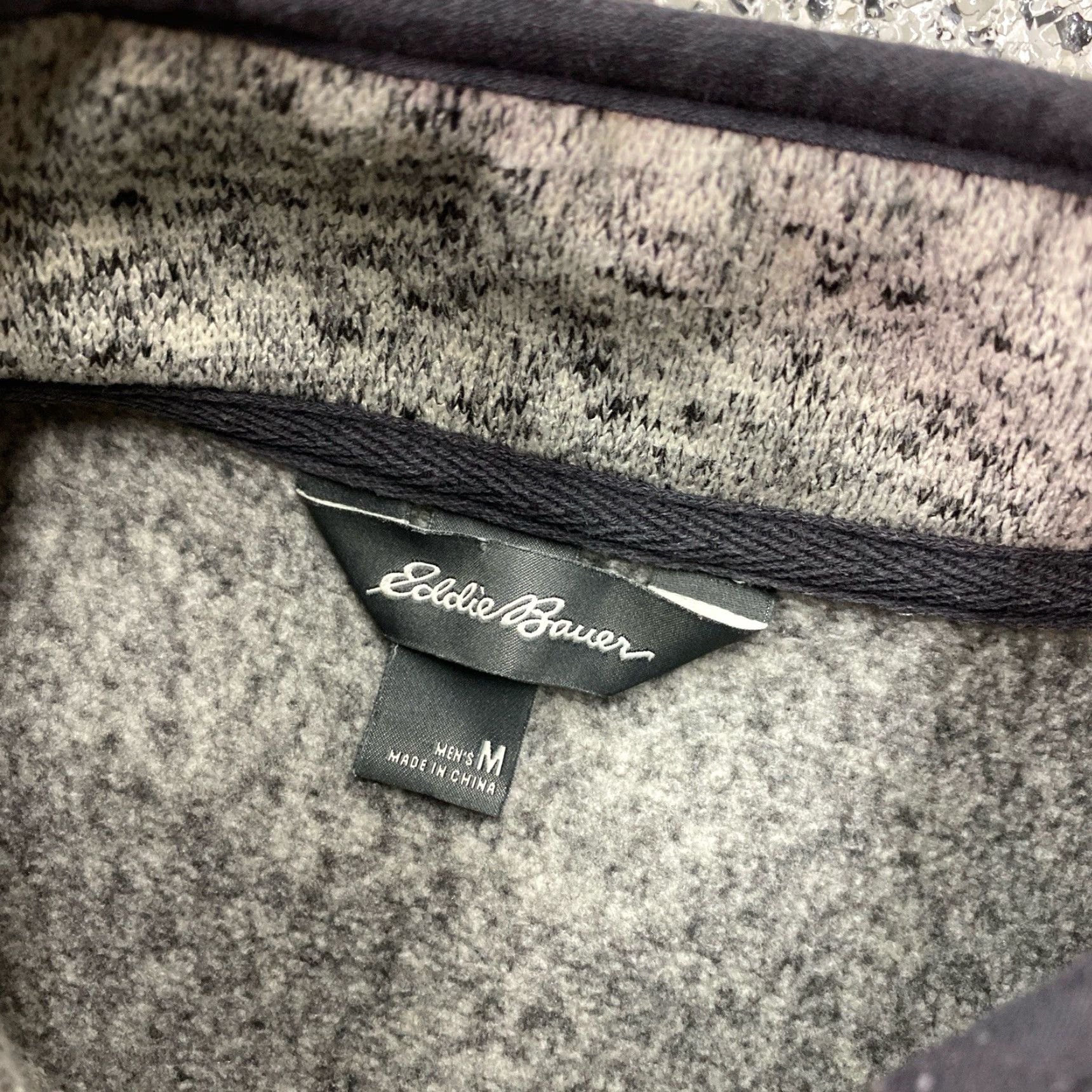 Eddie Bauer Eddie Bauer Sweatshirt Men Medium Gray 1/4 Snap Pullover Mock Neck Pullover Sweatshirt Casual Office Travel Hiking Golf Preppy 90s Classic Outdoor Size US M / EU 48-50 / 2 - 2 Thumbnail