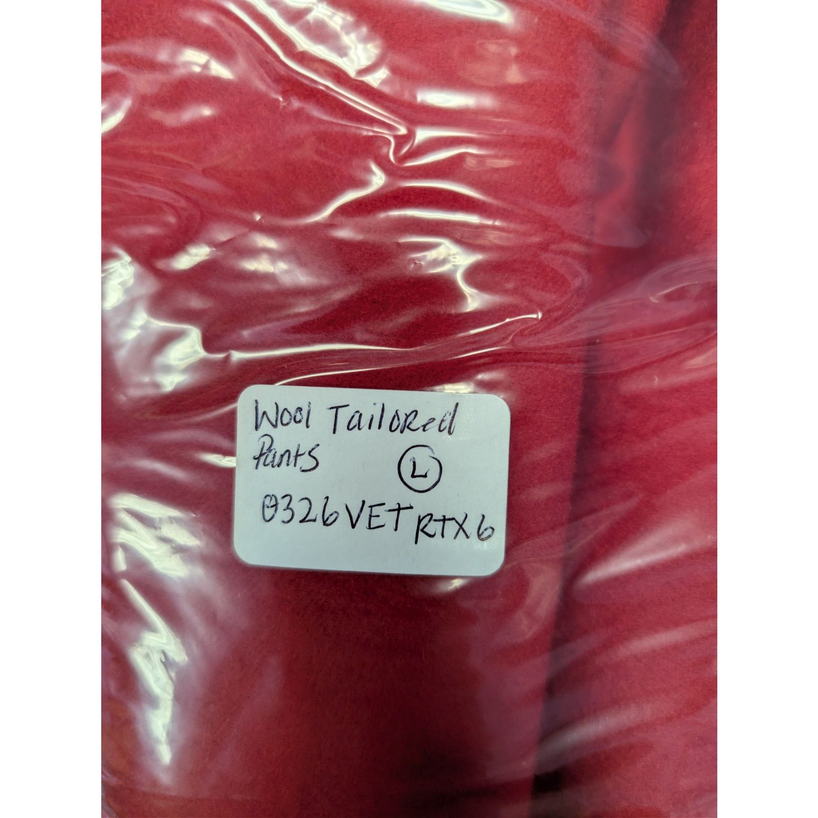 Vetements o1rshd1 High-Waisted Wool Tailored Pants in Red Size US 34 / EU 50 - 19 Thumbnail