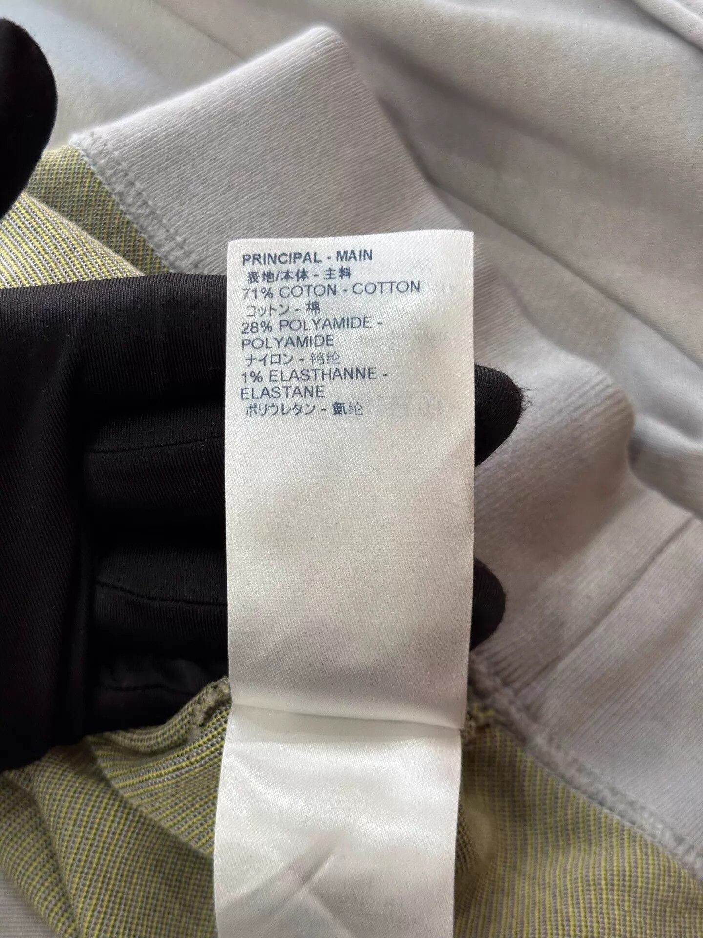 Louis Vuitton LV Men Gray Half-Zip Hoodie XL Side Yellow Logo Embroidery Size US XL / EU 56 / 4 - 7 Thumbnail