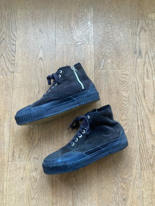 image of Julien David High Top Suede Navy Sneaker Us 9 / Eu 42, Men's