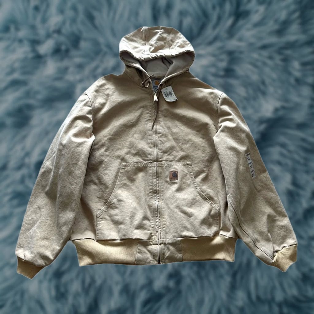 Carhartt VINTAGE Carhartt Jacket Bomber Hooded Quilted WET J156 WET Men’s XL Beige NYT NWT Size US XL / EU 56 / 4 - 1 Thumbnail