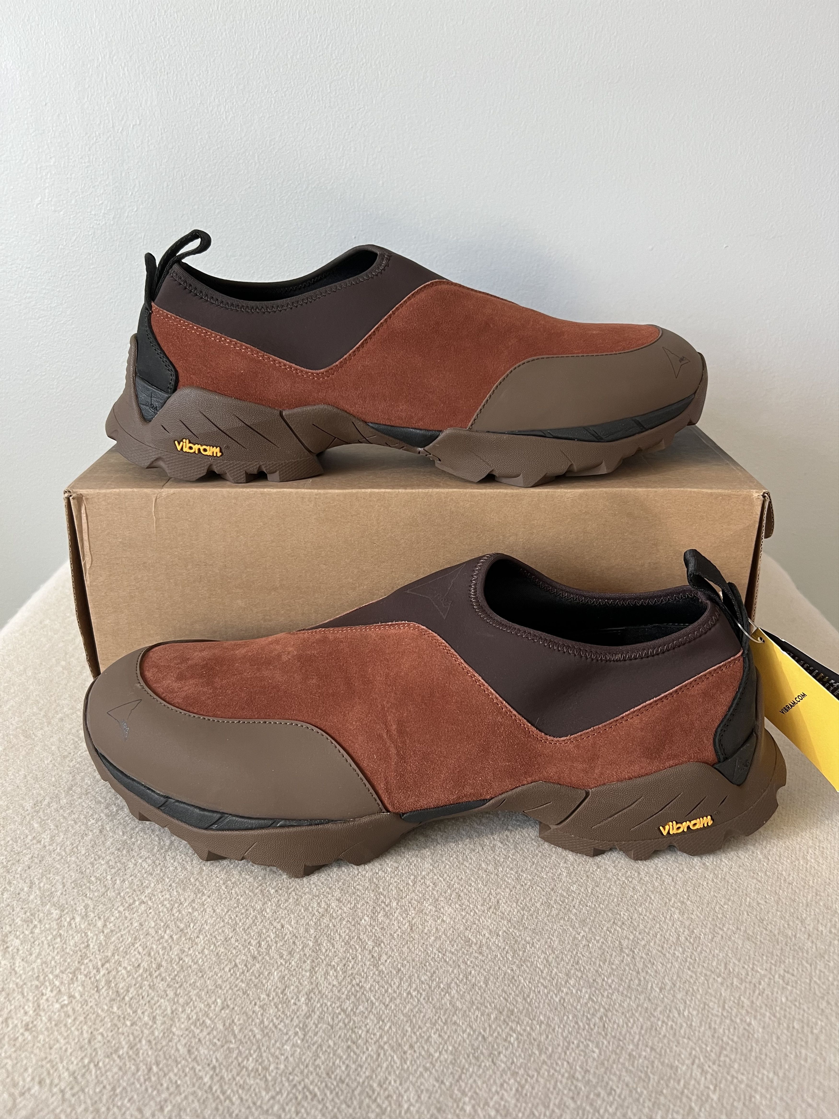 ROA ROA Slip On Sneakers in Rust Brown Size US 12 / EU 45 - 2 Thumbnail