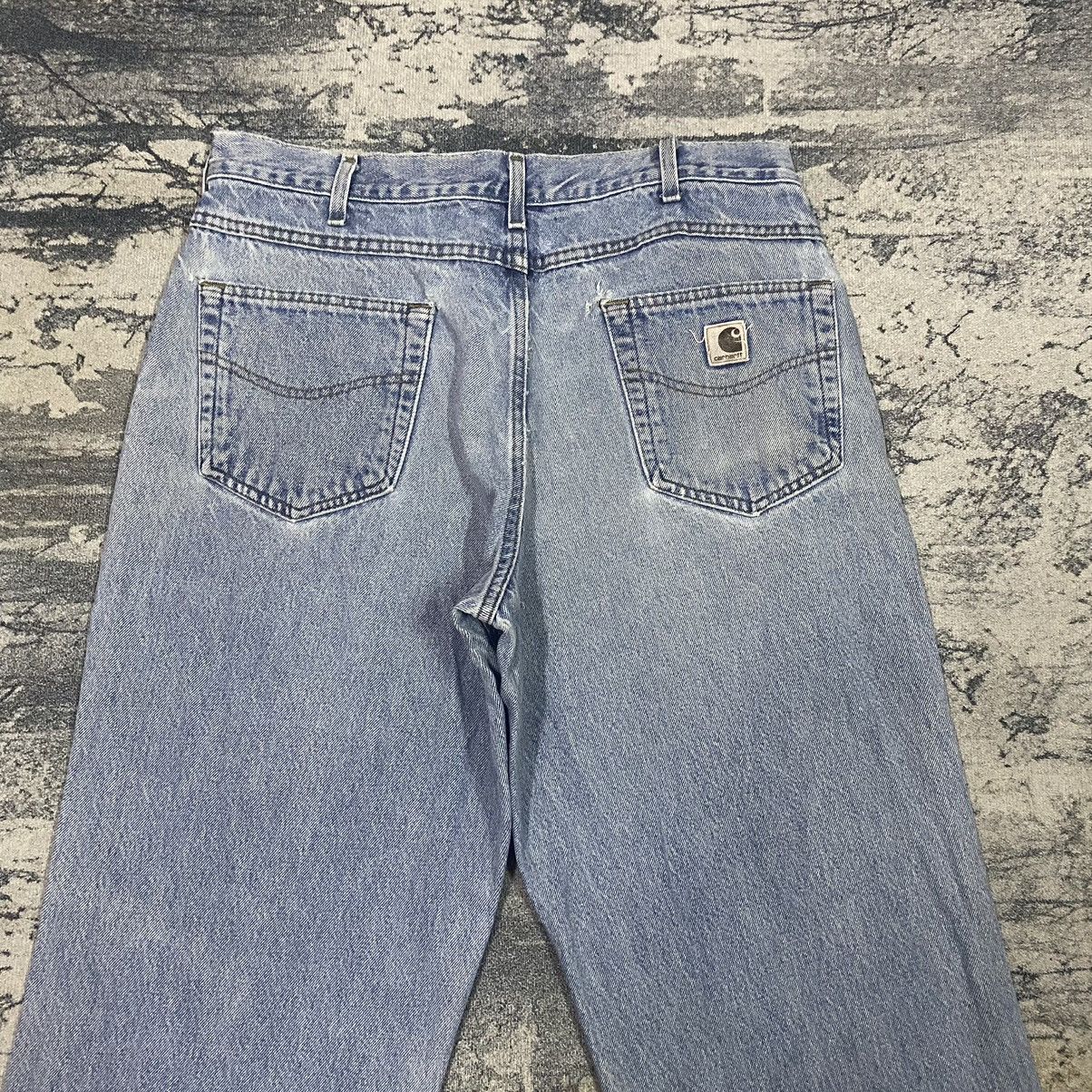 Carhartt × Jean × Vintage Vintage Carhatt Distressed Baggy Denim Jeans Size US 35 - 7 Thumbnail