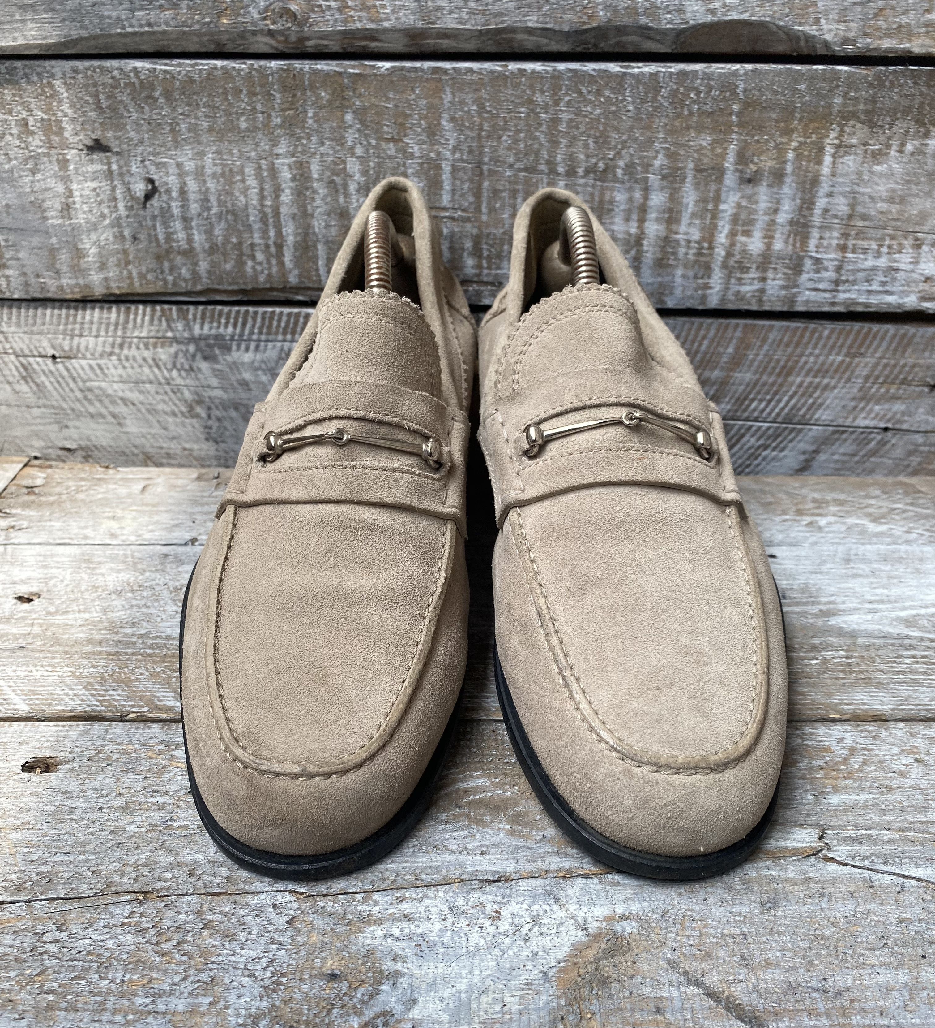 Gucci Gucci horsebit taupe suede leather loafers uk 6 Size US 7 / EU 40 - 2 Thumbnail
