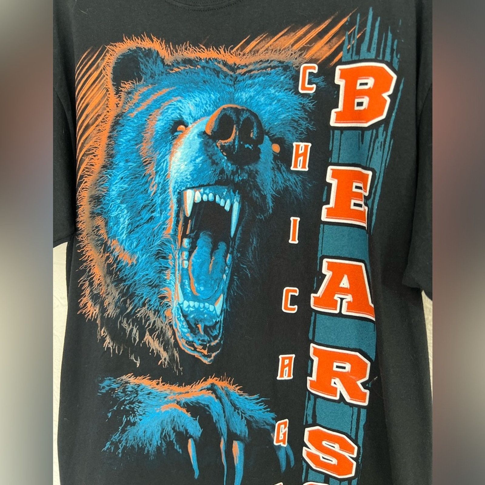 Majestic NEW MAJESTIC CHICAGO BEARS Y2K MEGA PRINT GRAPHIC SHIRT AOP Size US L / EU 52-54 / 3 - 2 Thumbnail