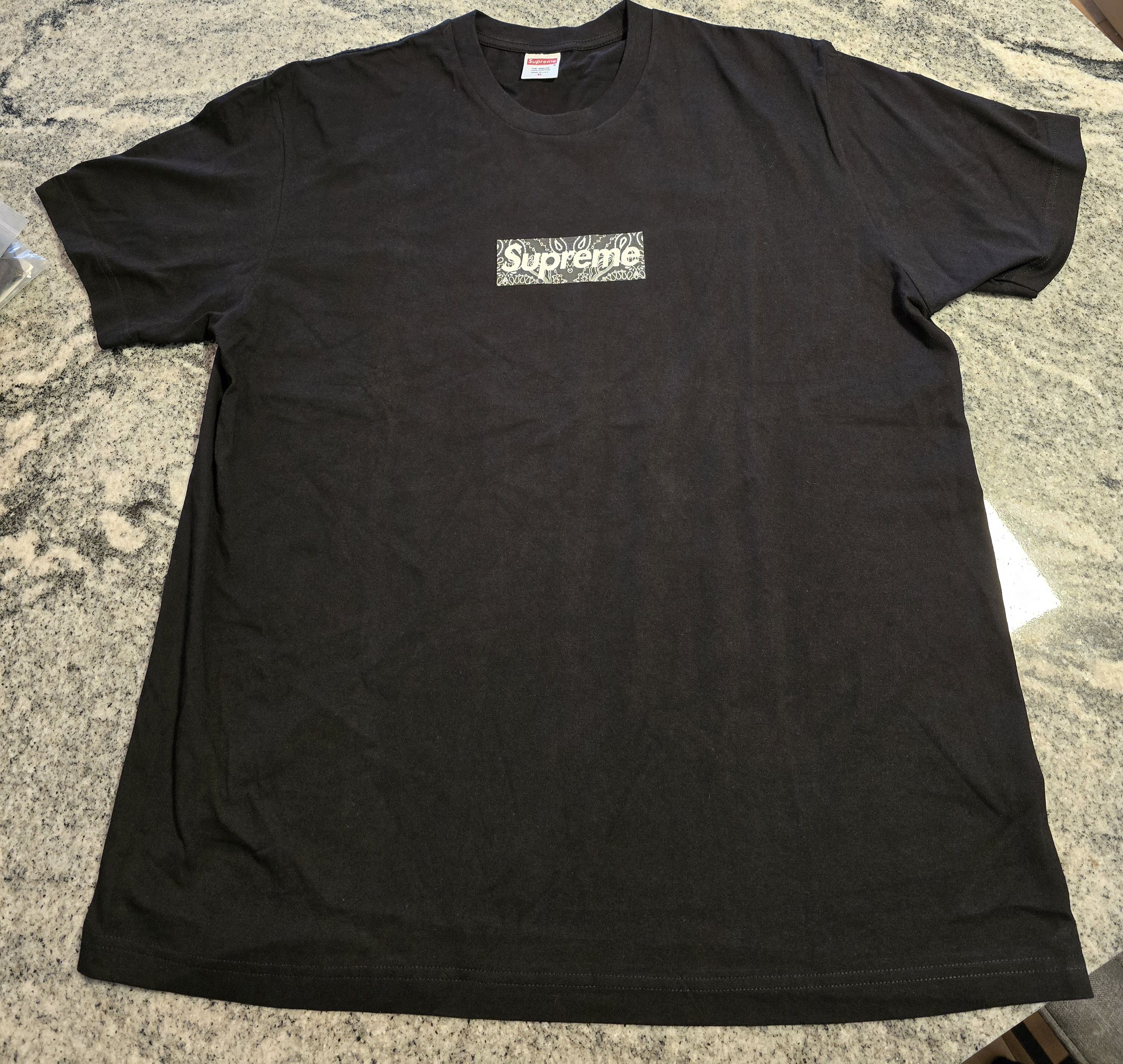 トップス Olaolu Slawn Box Logo Tee black xl Olaolu Slawn Box Logo Tee black xl（Supreme X Olaolu Slawn