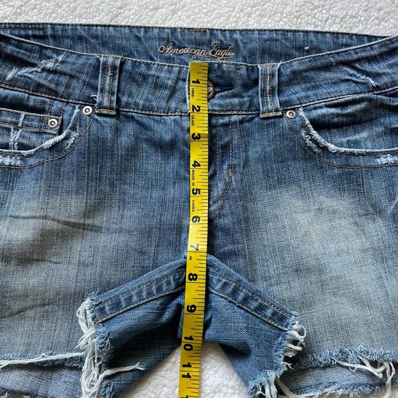 American Eagle Outfitters 2000s American Eagle cut off blue jean shorts Size 34" / US 12 / IT 48 - 4 Thumbnail