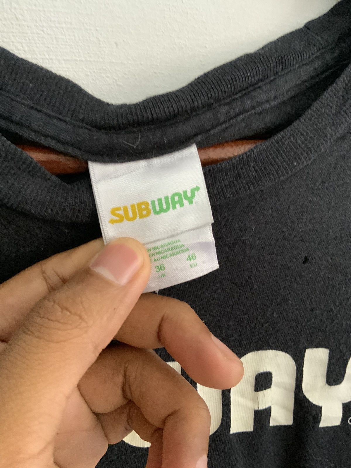 Japanese Brand Subway Black Tee Size US S / EU 44-46 / 1 - 7 Thumbnail
