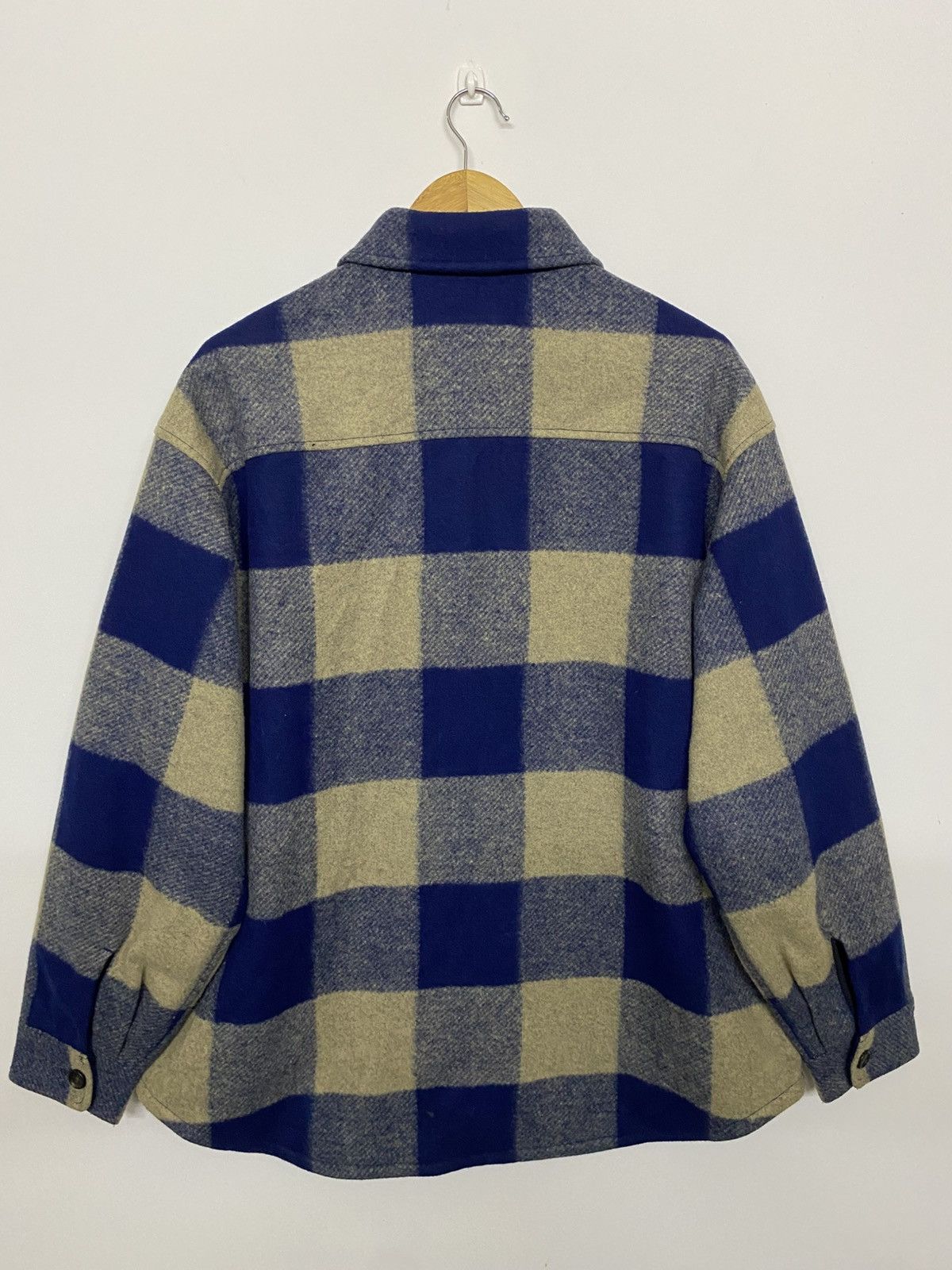Uniqlo Japanese Brand Uniqlo Flannel Wool Checked button Jacket Size US XL / EU 56 / 4 - 6 Thumbnail
