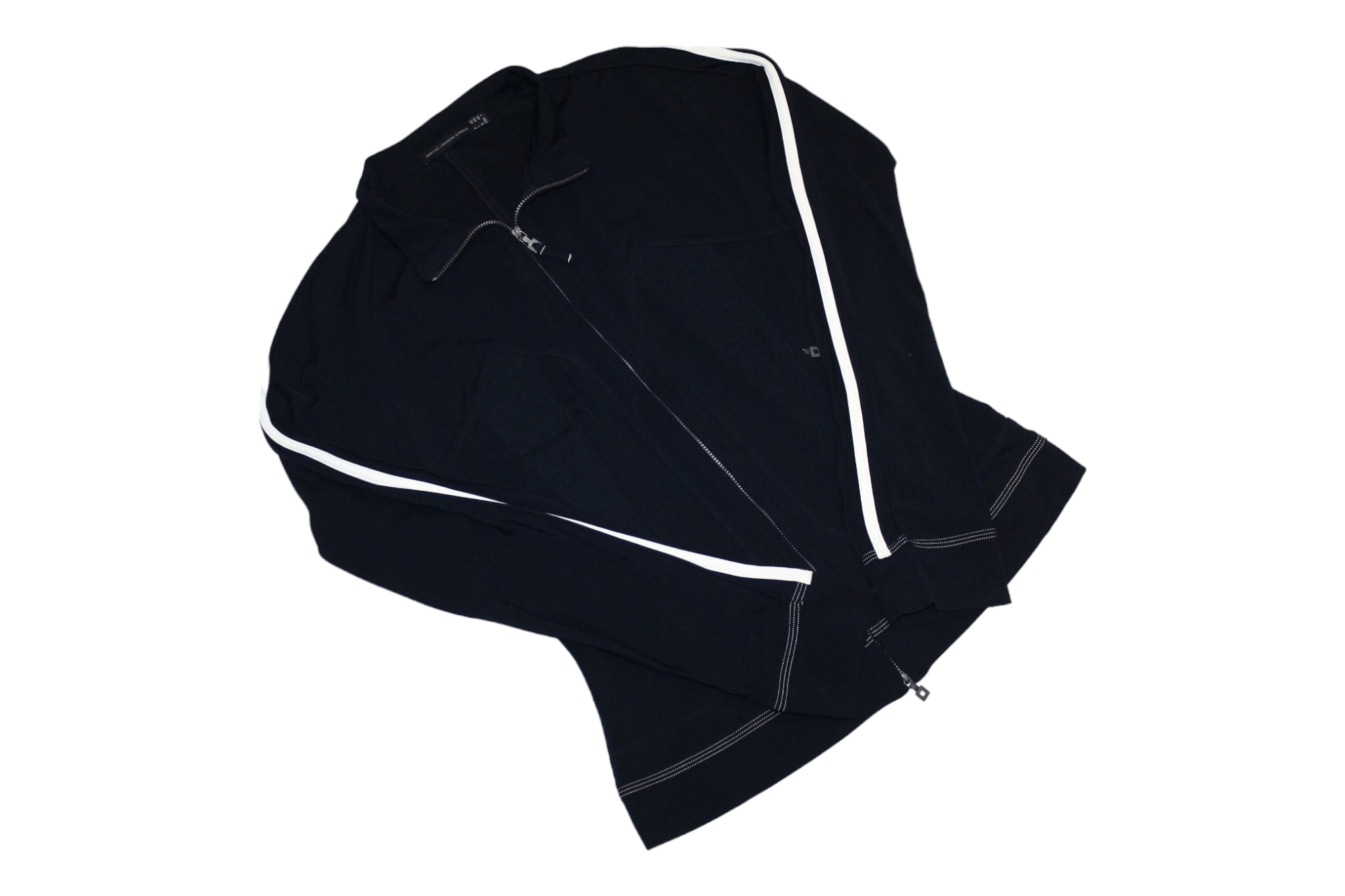 Marithe + Francois Girbaud RARE VTG💥 M+FG CRAVATATAKILLER Taped Track Fitted Jacket Size M / US 6-8 / IT 42-44 - 5 Thumbnail