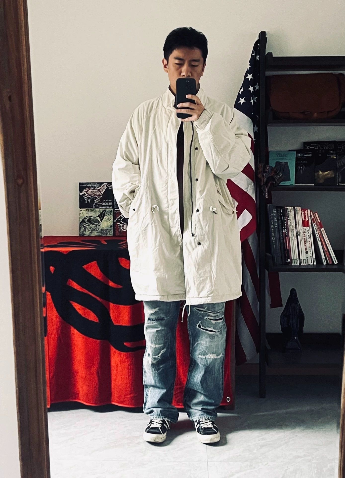 Visvim Visvim 22aw Six-Five M65 Dip-Dye Ivory Parka 3 Size US L / EU 52-54 / 3 - 7 Thumbnail