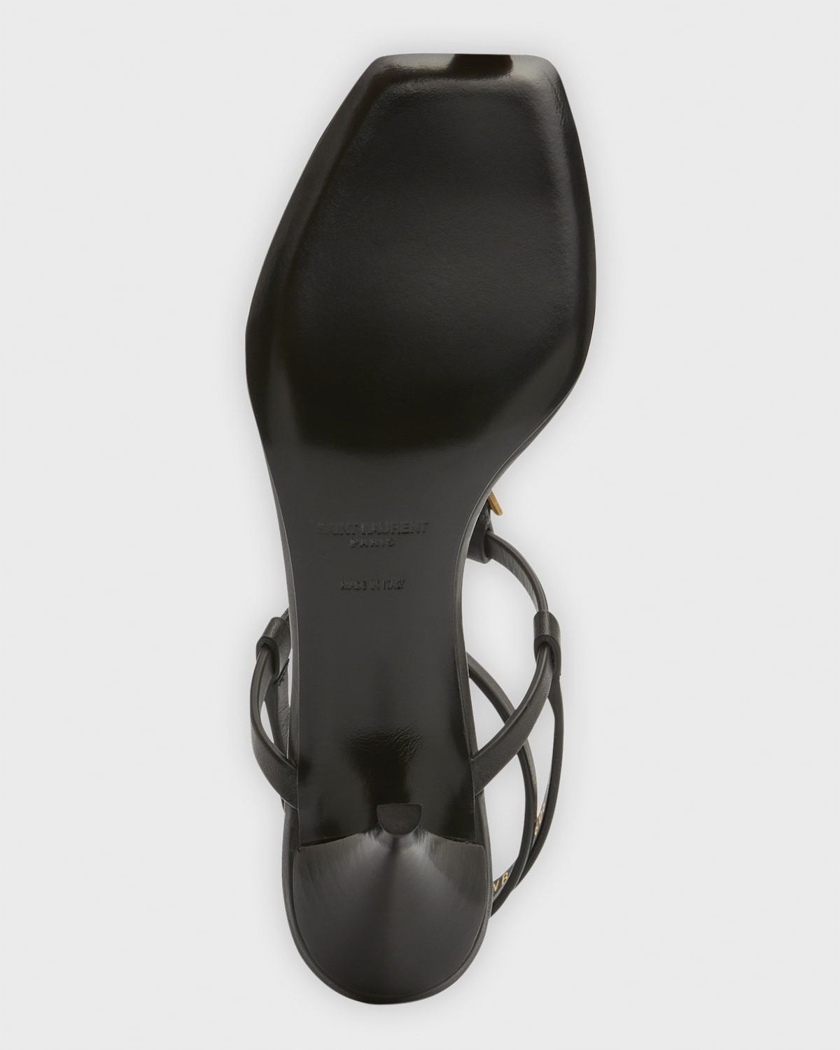 Saint Laurent Paris o1s1wg110725 Cassandra Sandals in Silk Satin in Black Size US 7.5 / IT 37.5 - 8 Thumbnail