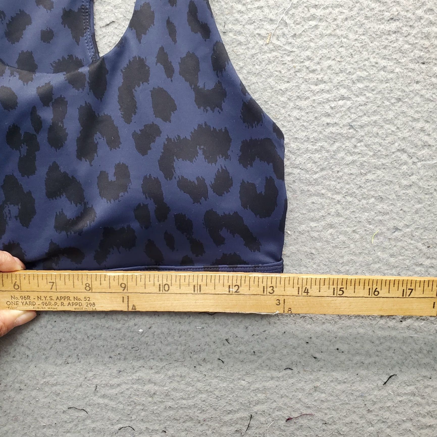 Vintage Allfenix Sports Bra Womens L Multi Leopard Print Stretch Athletic Racerback Size ONE SIZE - 4 Thumbnail