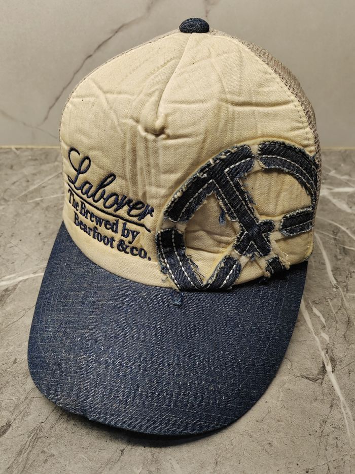 Japanese Brand Vintage Peace Trucker Hat Size ONE SIZE - 1 Thumbnail
