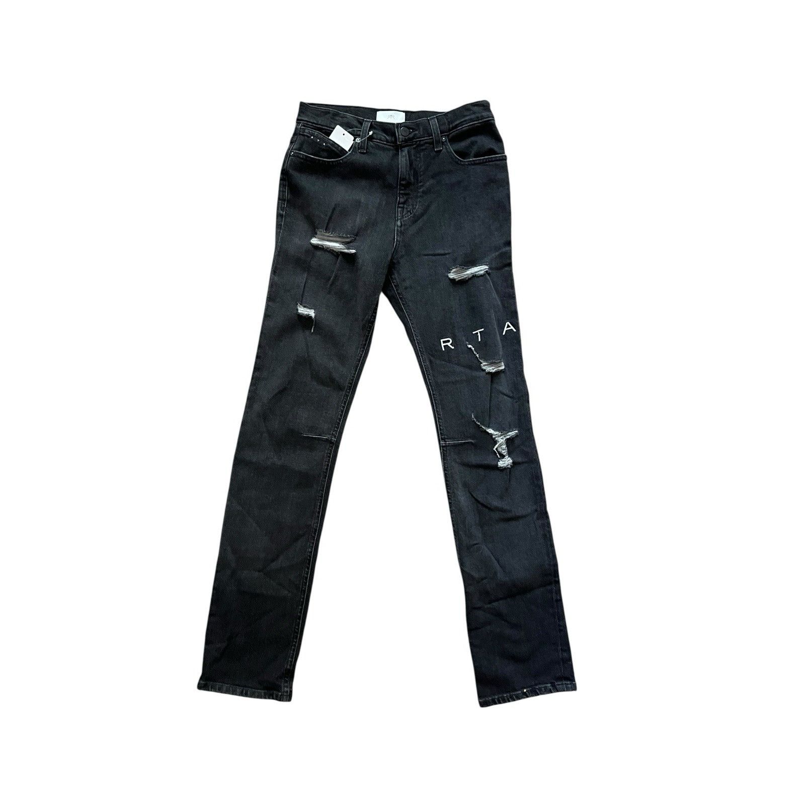 Rta RtA Mens Mens Slim Fit Jeans Sava Black $395 Size 29/32 Size US 29 - 1 Thumbnail