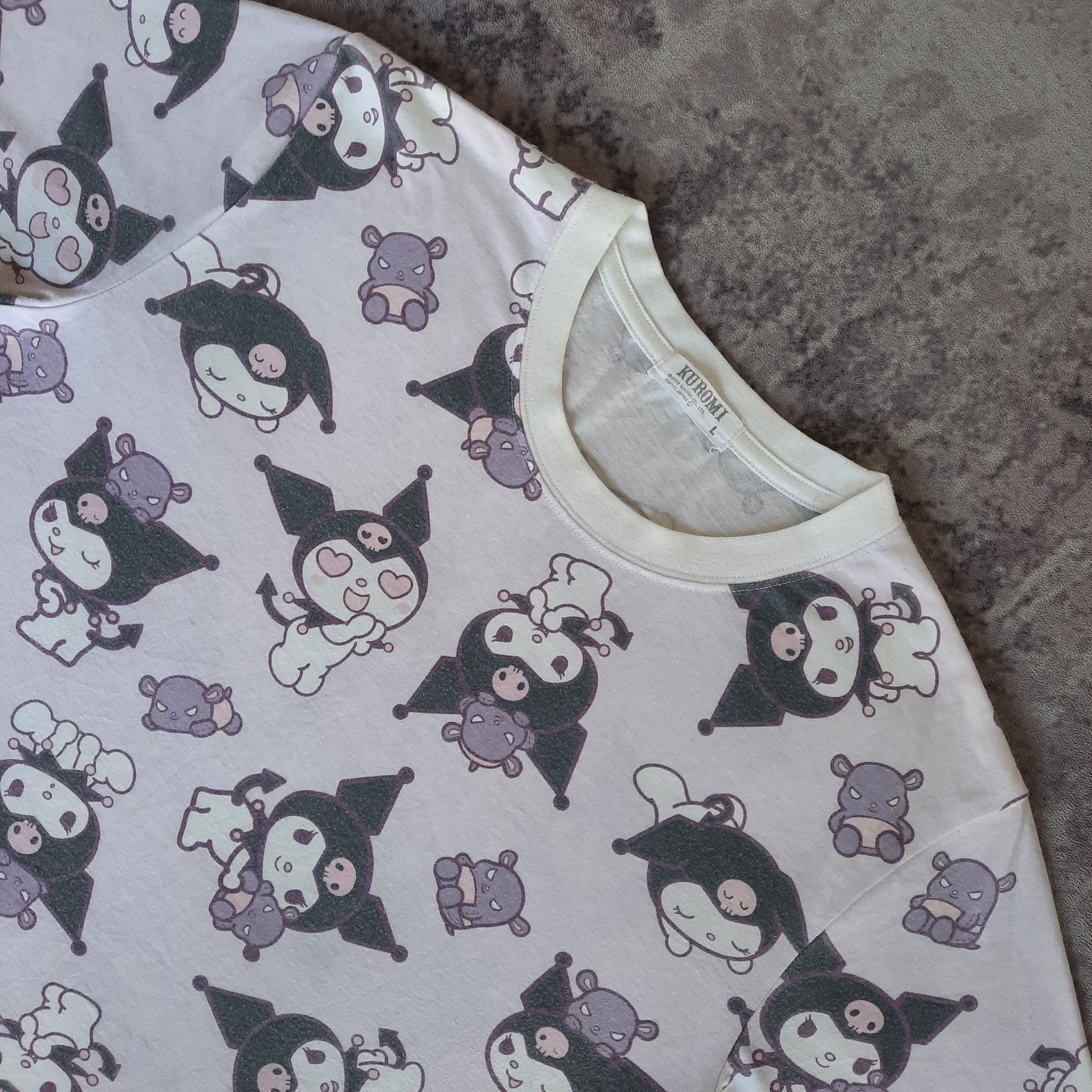 Anime 🔥Kuromi by sanrio anime full print tshirt Size US L / EU 52-54 / 3 - 2 Thumbnail