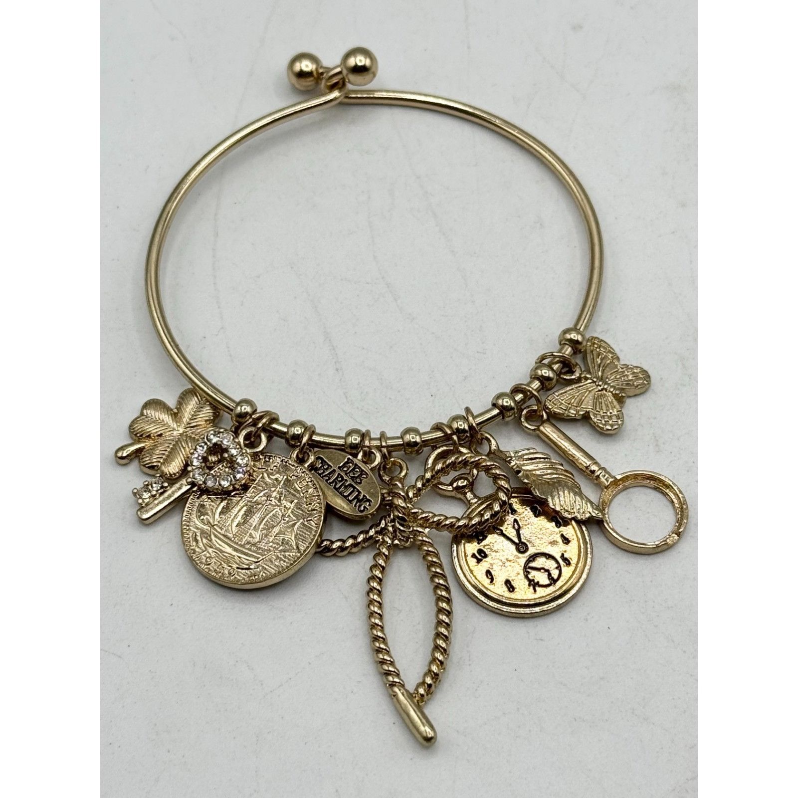 Other Multi charm bangle gold bracelet Size ONE SIZE - 2 Thumbnail