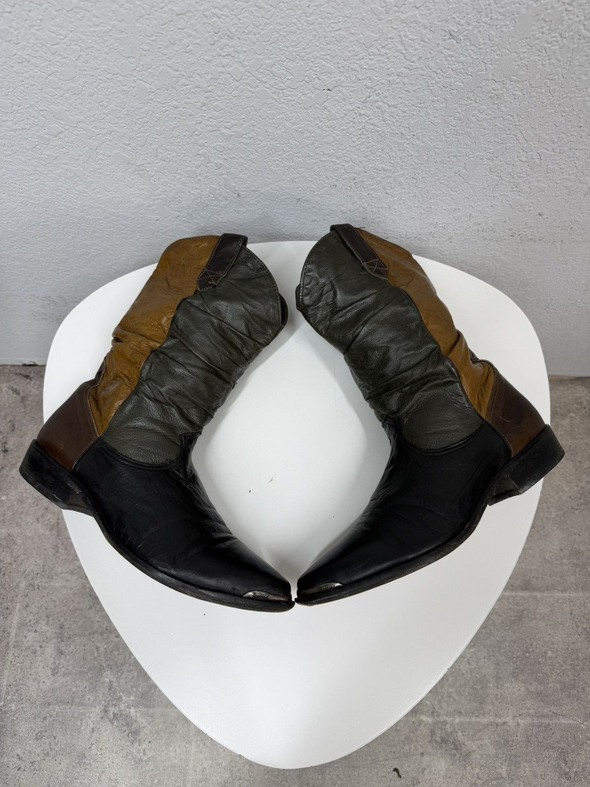 If Six Was Nine AS 98 Vibe Artisan Vintage Leather Western Boots Cowboy Size US 10.5 / EU 43-44 - 10 Thumbnail