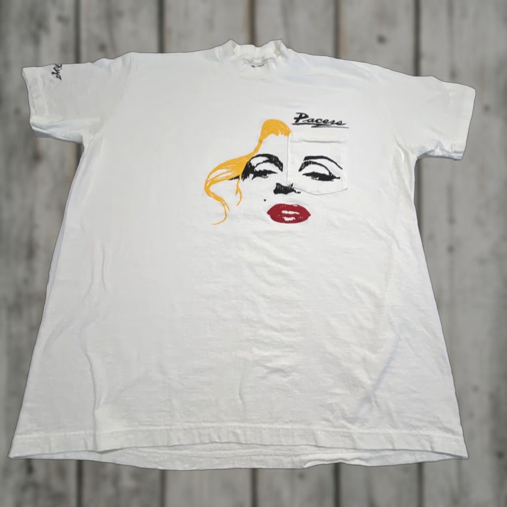 Vintage VINTAGE Pacers Nightclub San Diego T Shirt Men’s XL Graphic Tee Single Stitch 1990s White Cotton Stedman Size US XL / EU 56 / 4 - 1 Thumbnail