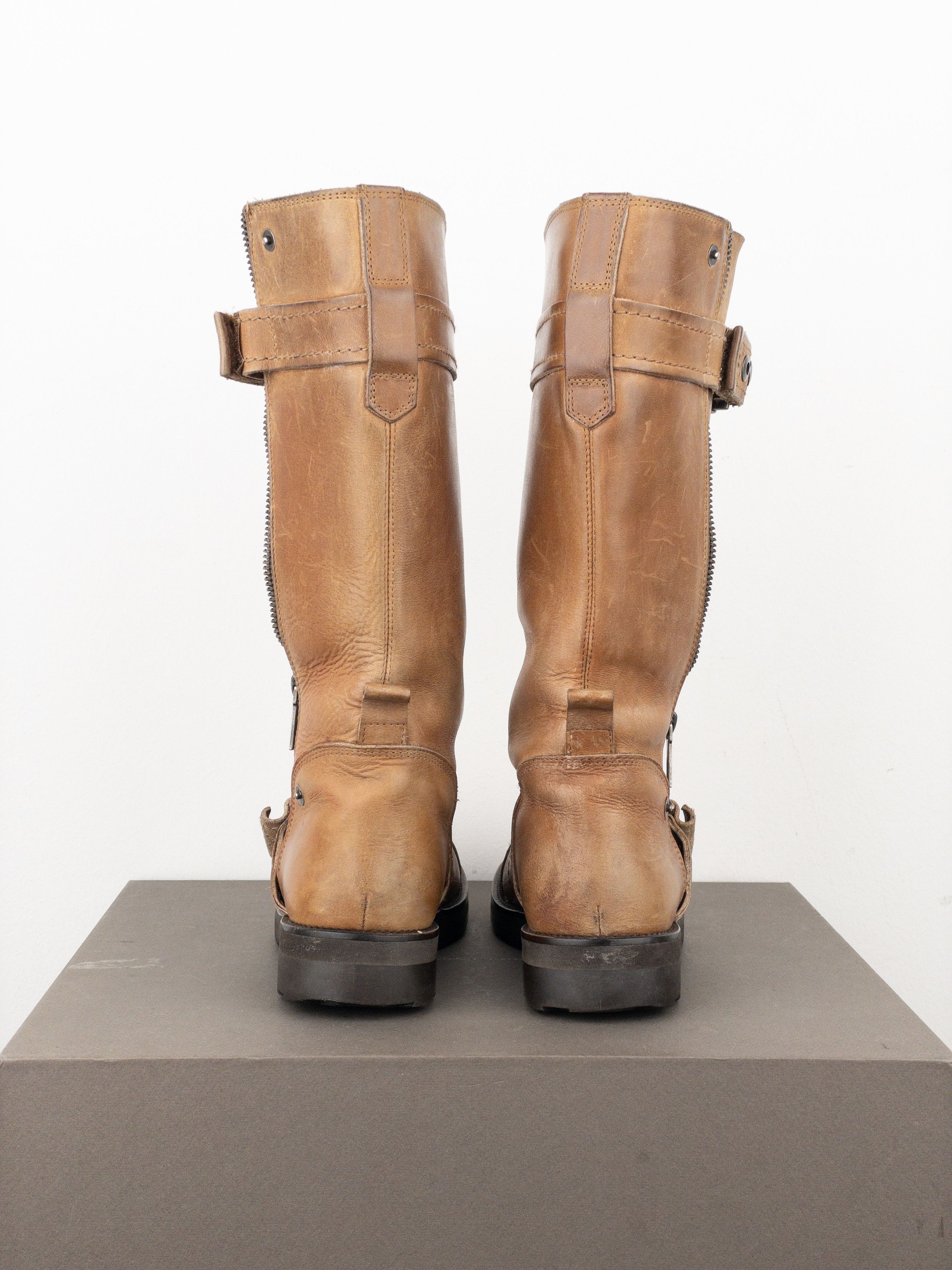 Dior Dior by Galliano 2000s Buckled Moto Biker Boots Size US 6.5 / IT 36.5 - 6 Thumbnail
