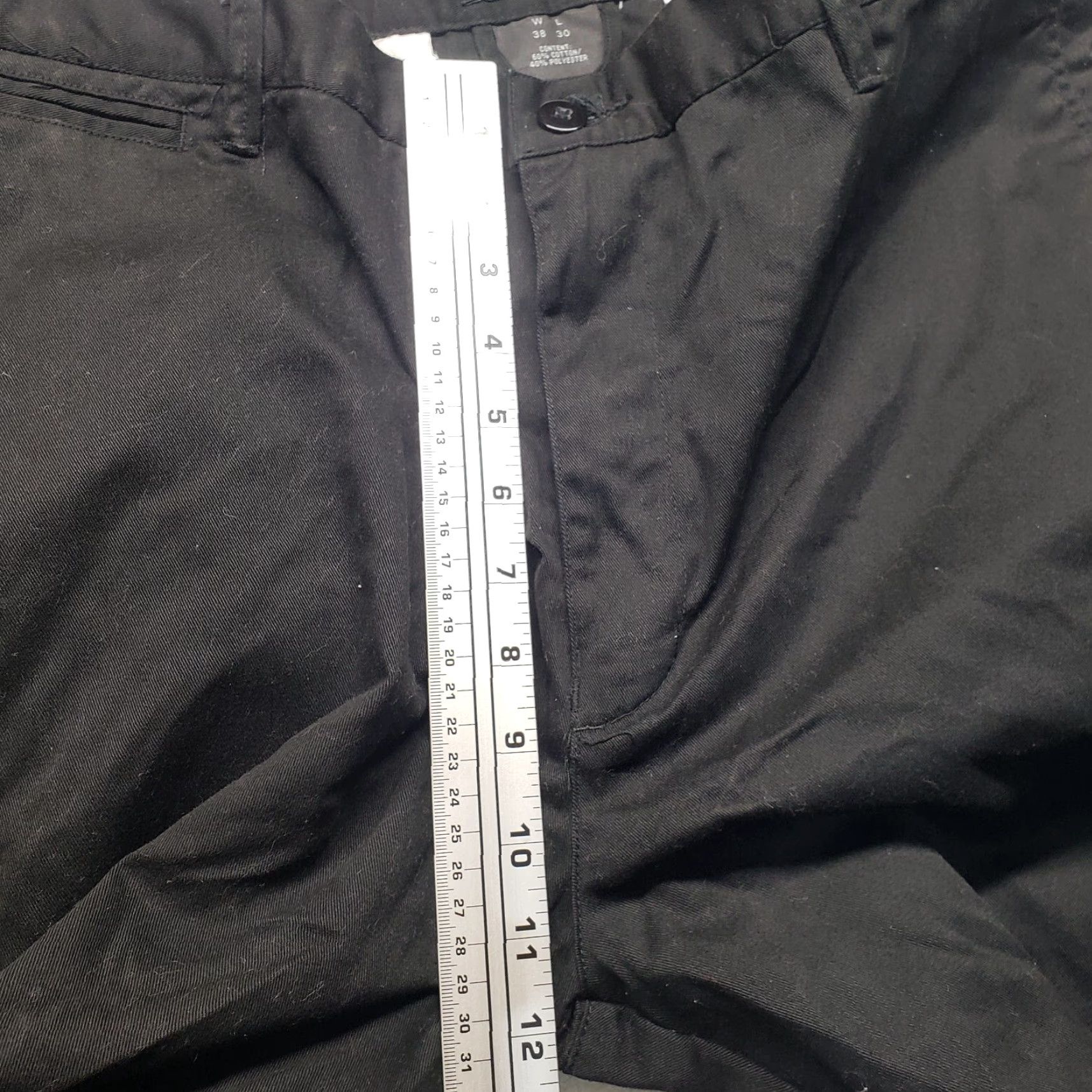 Vintage Carolina Bay Pants Black Flat Front Adult Men's Size 38 Inseam 30 in Cotton Polyester Dress Pants Men's Size US 38 / EU 54 - 5 Thumbnail