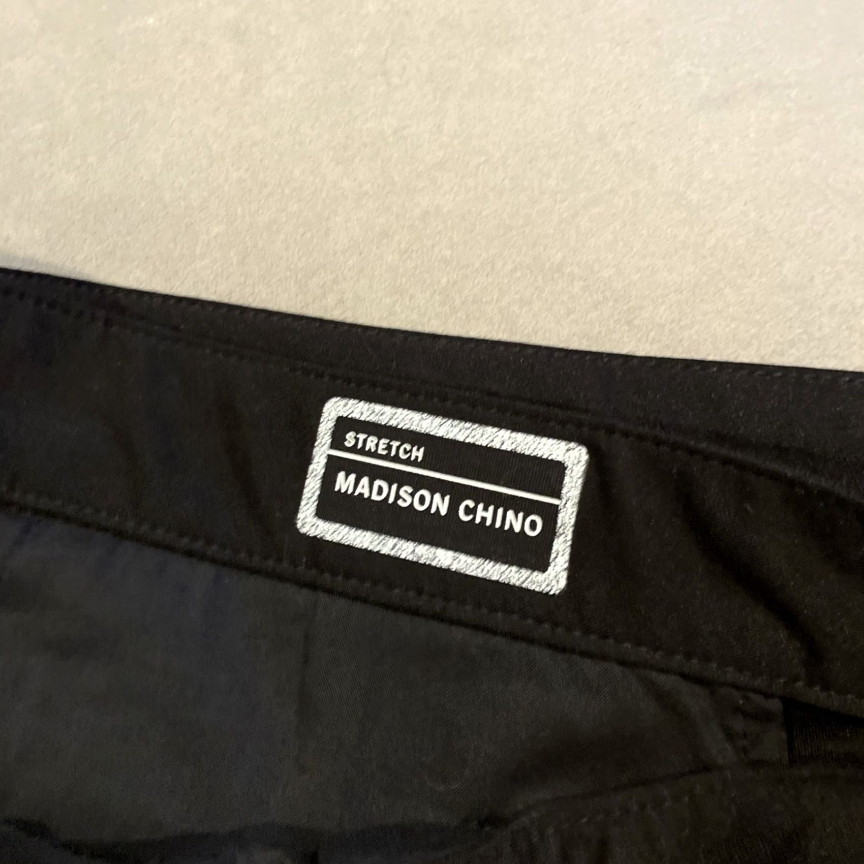 Kenneth Cole Kenneth Cole Madison Chino Pants Black Stretch Gray Stripe 38x30 Regular Mens Chino Pants 36 Inseam Striped NWT Size US 38 / EU 54 - 3 Thumbnail